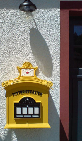 Historischer Briefkasten, leider ohne Service