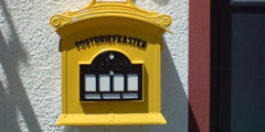 Historischer Briefkasten, leider ausser Betrieb