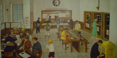 In der Post - Historische Lehrtafel